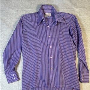 Vintage Men's button up shirt.  Body Shirt by Masterbuilt  Permanent Press
